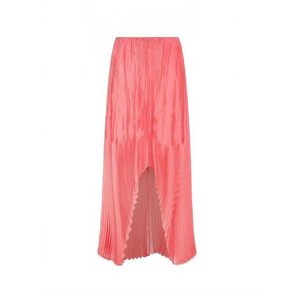 NEW FORTE FORTE women's organza plisse skirt in peonia